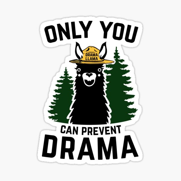 Artikel-Vorschau von Das Original Nur Sie können Drama Lama NO GRUNGE - Smokey Bear Parodie verhindern, designt und verkauft von TocaLuna.