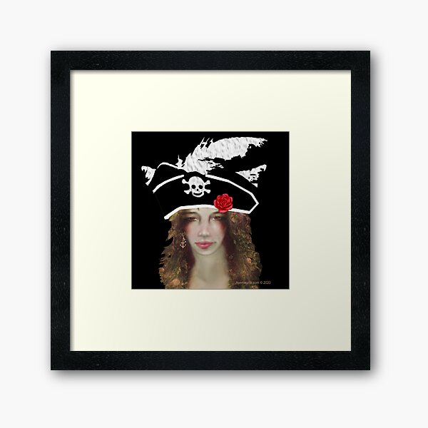 Pirate Girl Framed Art Print