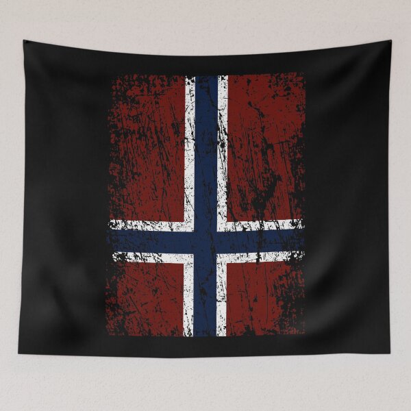 Item preview, Norwegian flag on end - upside down cross designed and sold by Skady666.