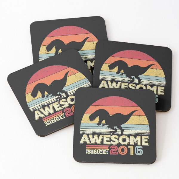 Item preview, 4th Birthday, 4 Year Old Design. T-Rex, Awesome Since 2016 Product designed and sold by PackAPunch.
