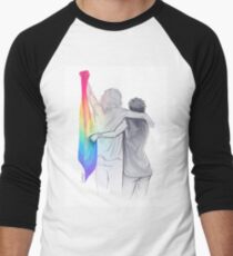The Rainbow Flag: 'I would if I could… not yet, but soon.' Men's Baseball ¾ T-Shirt