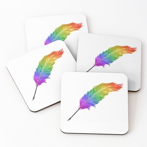Item preview, Rainbow feather quill designed and sold by Maisie James.