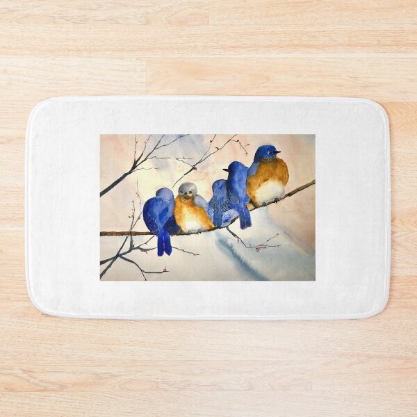 Item preview, “Snuggling Bluebirds” designed and sold by Mary Lomma.