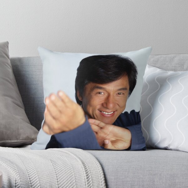 Jackie Chan ist ein fröhlicher Typ Dekokissen