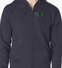Little Pocket Creeper Zipped Hoodie