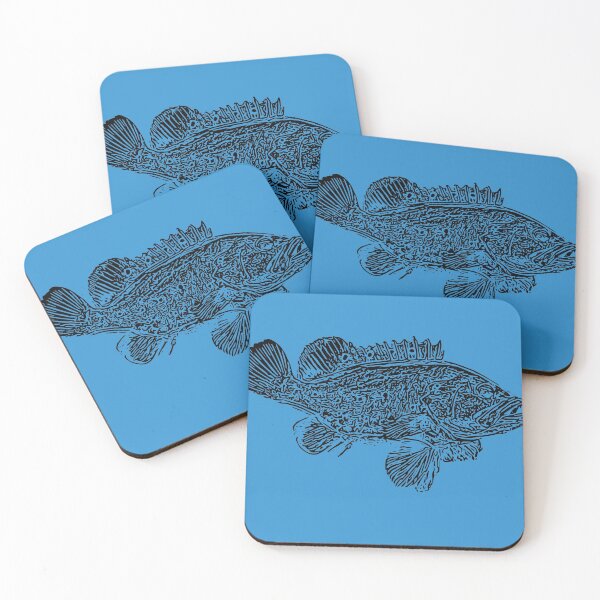Item preview, Snowy Grouper Black Print  designed and sold by designsasstultd.