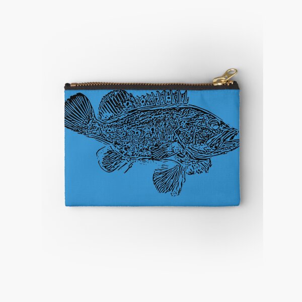 Item preview, Snowy Grouper Black Print  designed and sold by designsasstultd.