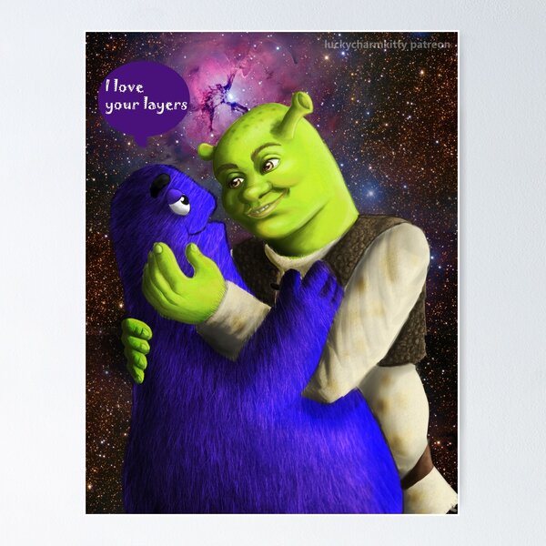 Shrek on the Croc Metal Print for Sale by apollosale