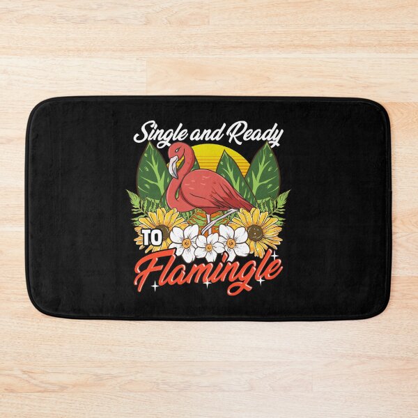 Item preview, Single And Ready To Flamingle Flamingo Dating Pun designed and sold by perfectpresents.