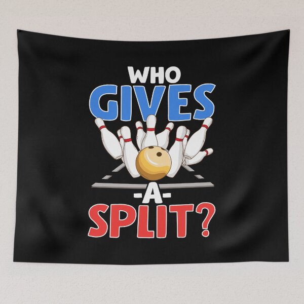 Item preview, Cute & Funny Who Gives A Split Pun Bowler designed and sold by perfectpresents.