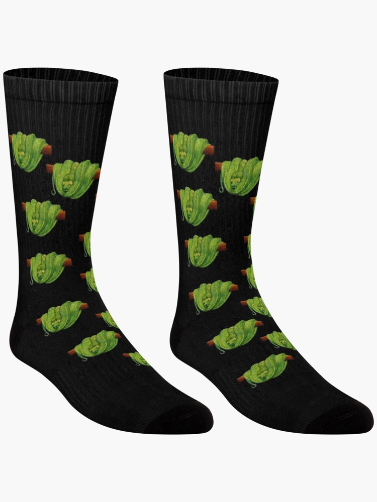 Thumbnail 3 of 5, Socks, Green Tree Python designed and sold by TimJeffsArt.