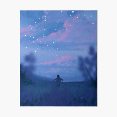 lavender fields and the bluest dawns Art Board Print
