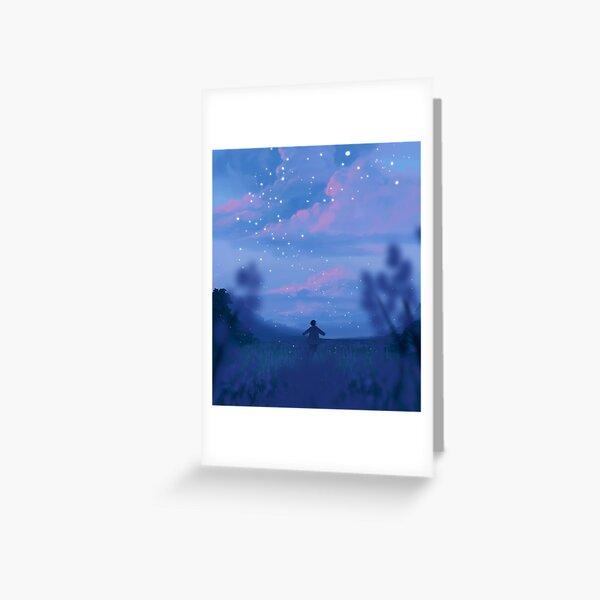 lavender fields and the bluest dawns Greeting Card