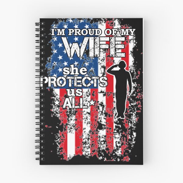 Item preview, Proud My Wife Protects Us All Shirt Military Veteran Gear designed and sold by DynamicDesign.