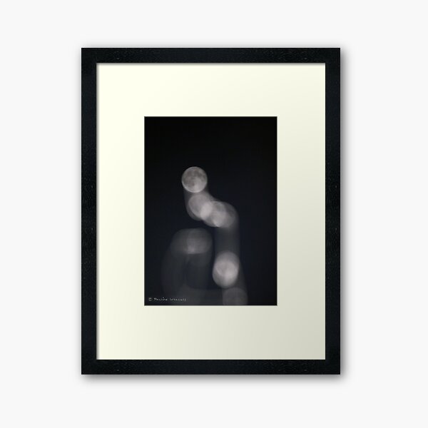 Full moon sculpture 12/10/11 Framed Art Print