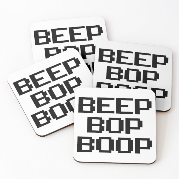 Aperçu de l'œuvre Beep Bop Boop Noir créée et vendue par handsomizer.