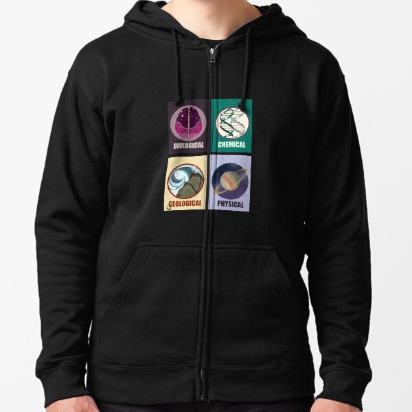 Science Fields Zipped Hoodie