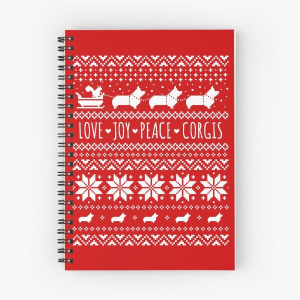 Item preview, Festive Corgi Christmas Holiday Pattern | Pembroke Welsh Corgis designed and sold by Jenn Inashvili.
