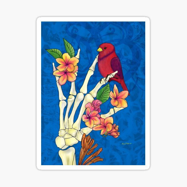Bird bones Sticker