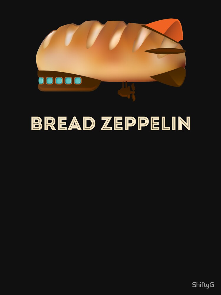 "Bread Zeppelin Pun Funny Music" Lightweight Hoodie for Sale by