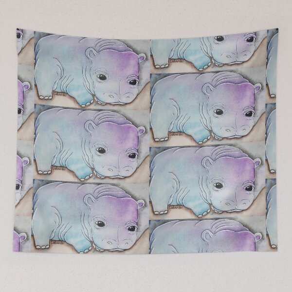 Item preview, Huckleberry the Huggable Baby Hippo designed and sold by LadenaRae.