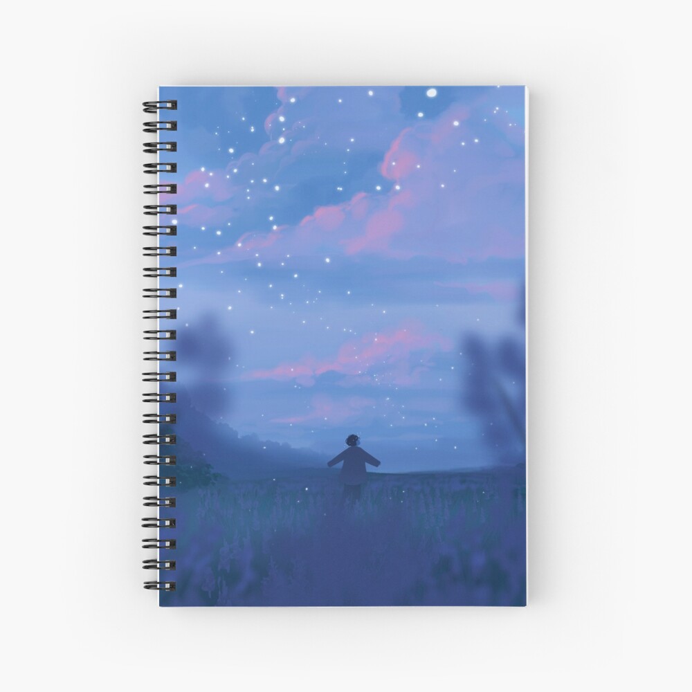 lavender fields and the bluest dawns Spiral Notebook
