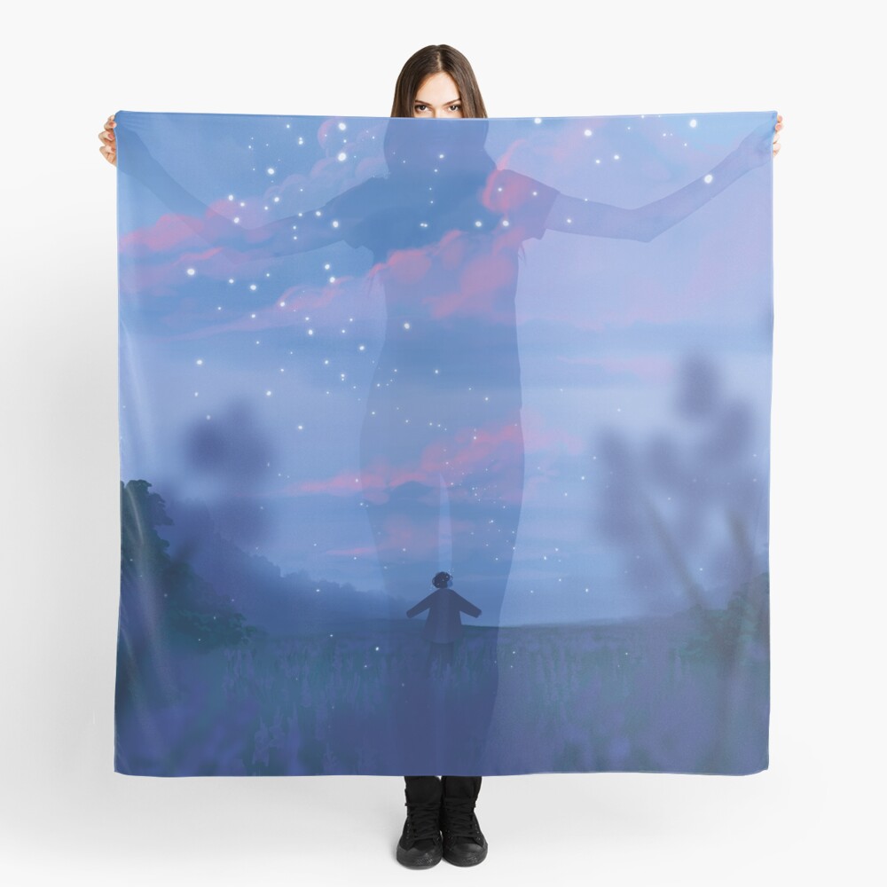 lavender fields and the bluest dawns Scarf