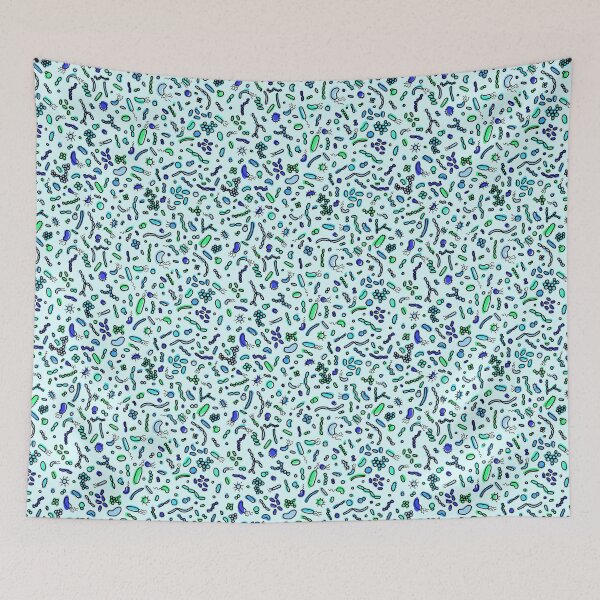 Item preview, Blue Microbe Party! designed and sold by ktbelliss.