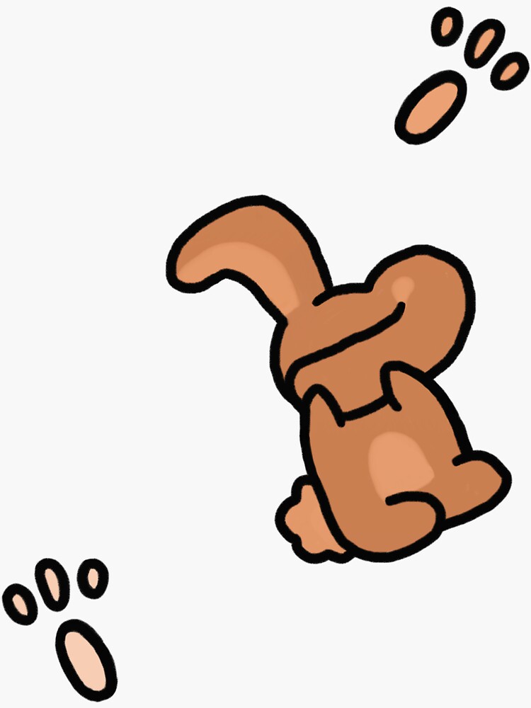 Thumbnail 3 of 3, Sticker, shy bunny designed and sold by Jimmies.
