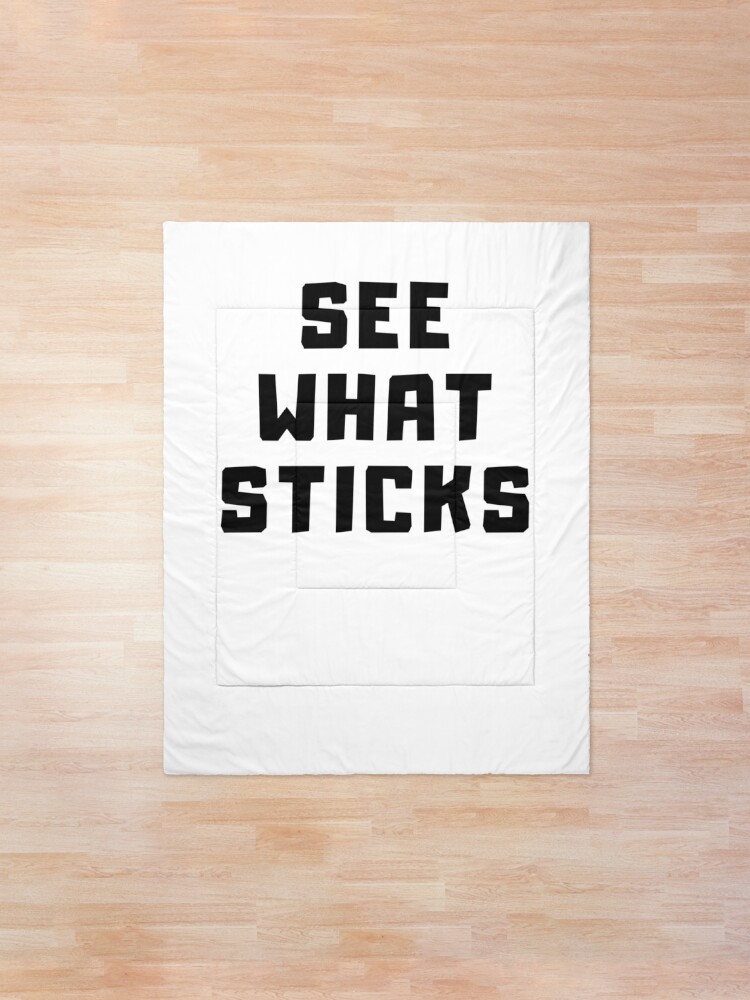 Alternate view of SEE WHAT STICKS Comforter
