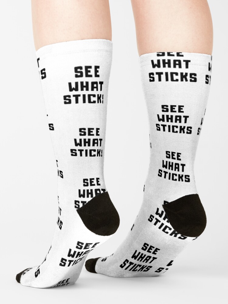 Alternate view of SEE WHAT STICKS Socks