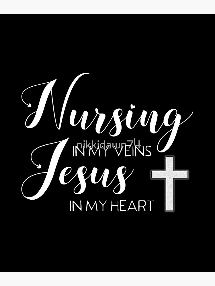  Nurse Wall Cross Featuring a White Background and