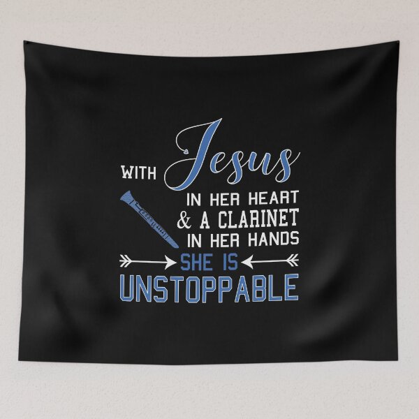 Item preview, With Jesus In Her Heart & A Clarinet Hands She Is design designed and sold by nikkidawn74.