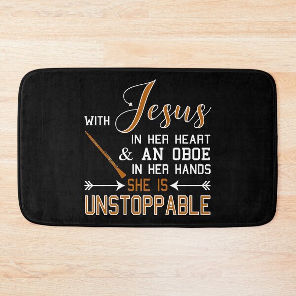 Item preview, WITH JESUS IN HER HEART & AN OBOE HANDS SHE IS design designed and sold by nikkidawn74.