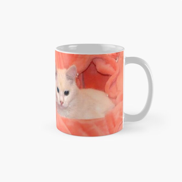 Item preview, RAISSA KAHINA 1 Queen of the Berbers white cat blanket pink orange cute sweet portrait photo designed and sold by dragonemma.