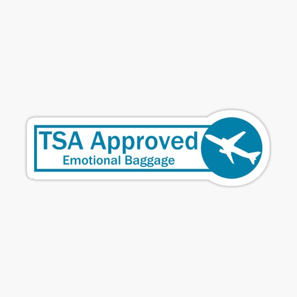 tsa sticker on luggage