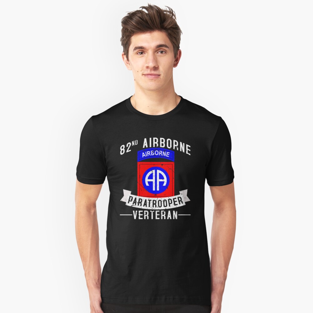 82nd airborne paratrooper t shirts