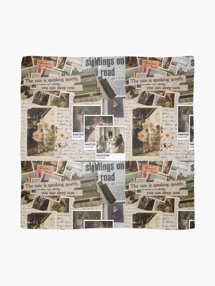 Blanket-Scarf  Collage Vintage