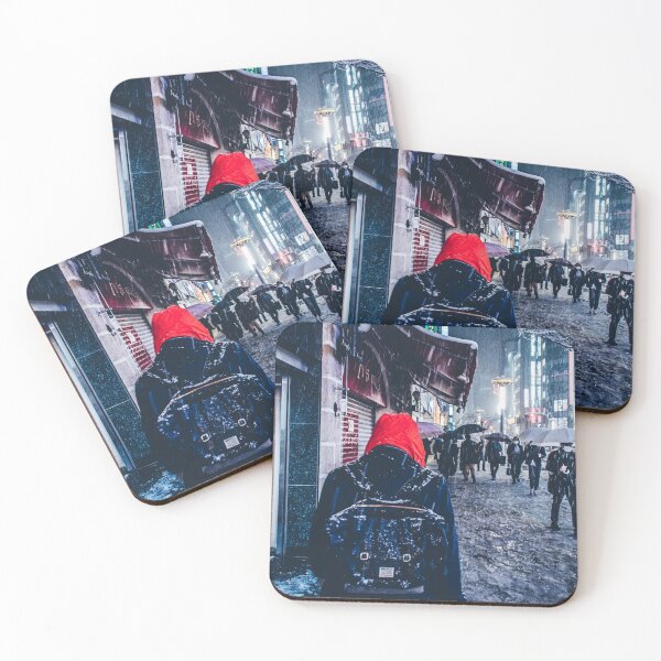 Item preview, Color Redefining - Red - Snowy night in Tokyo designed and sold by Koukichi Takahashi.