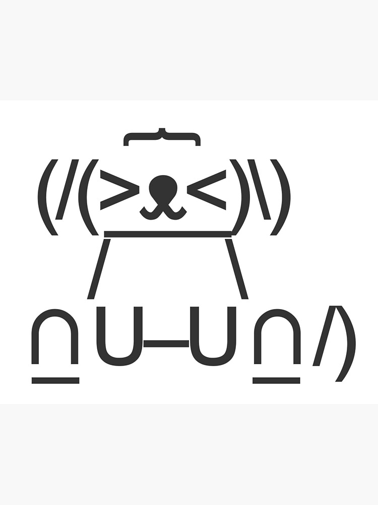 "ASCII Dog BW" Photographic Print for Sale by Yincinerate Redbubble