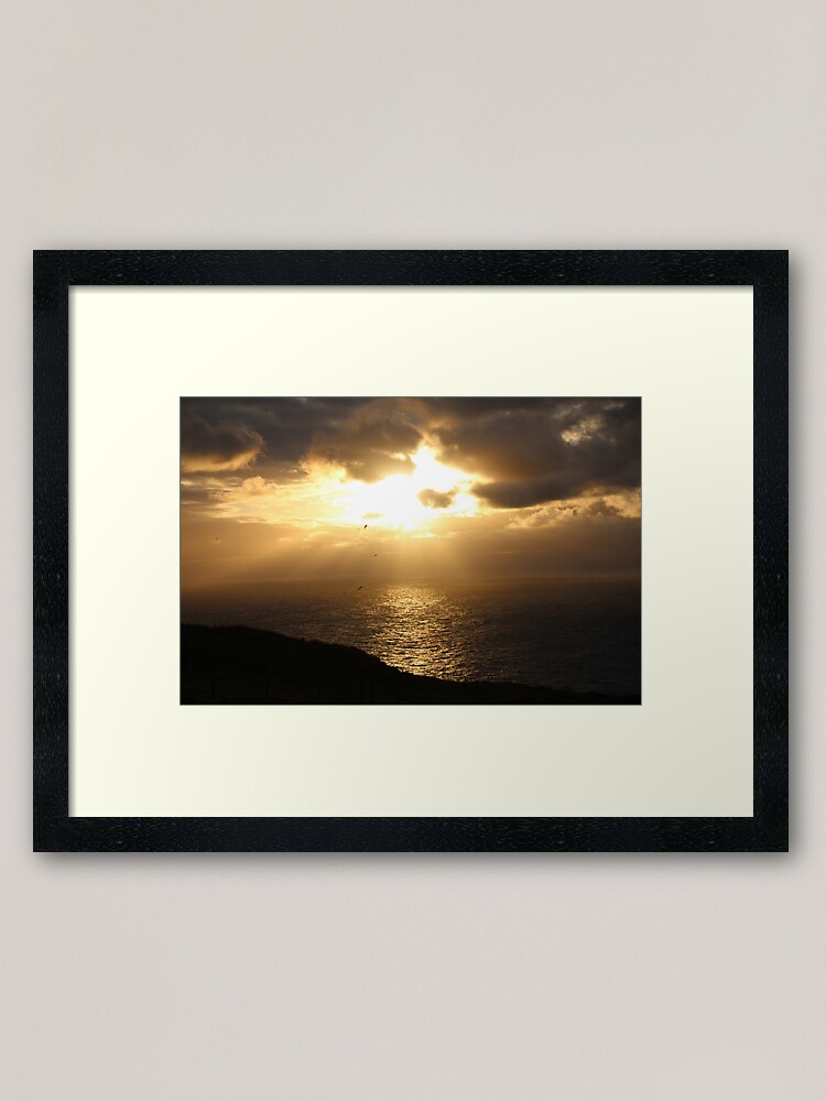 Alternate view of Troup sunset Framed Art Print