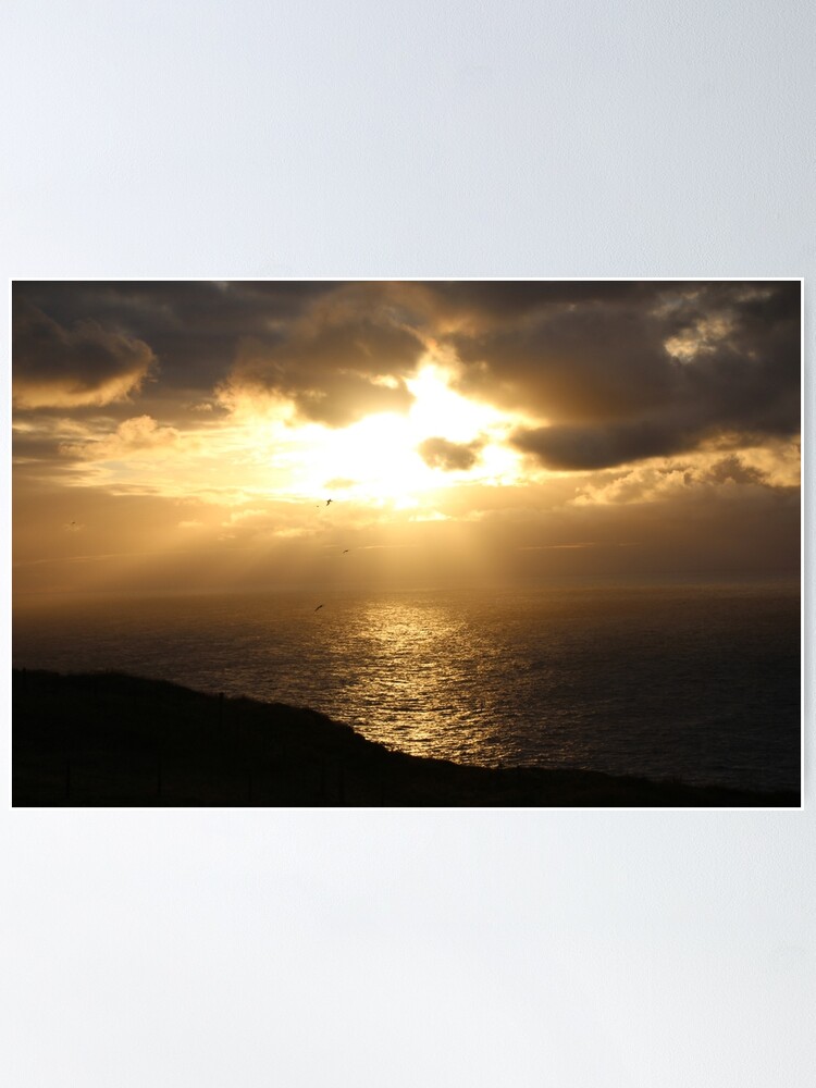 Alternate view of Troup sunset Poster