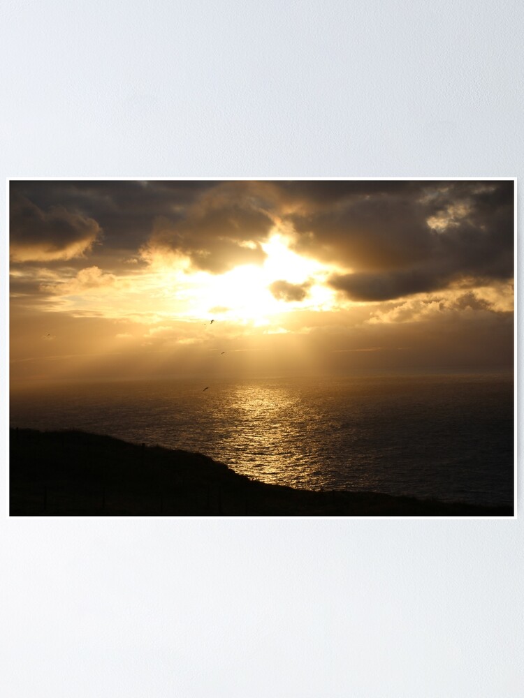 Alternate view of Troup sunset Poster