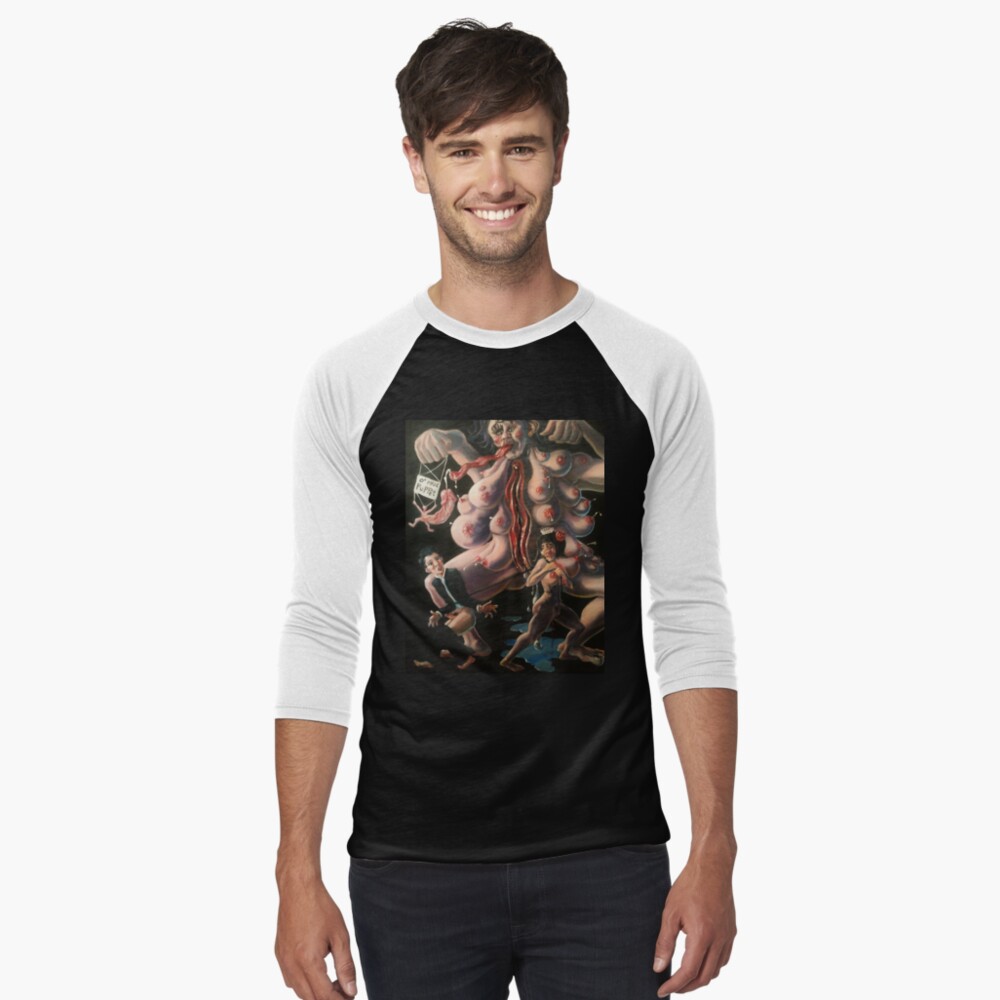 Item preview, Baseball ¾ Sleeve T-Shirt designed and sold by RetinalKandy.