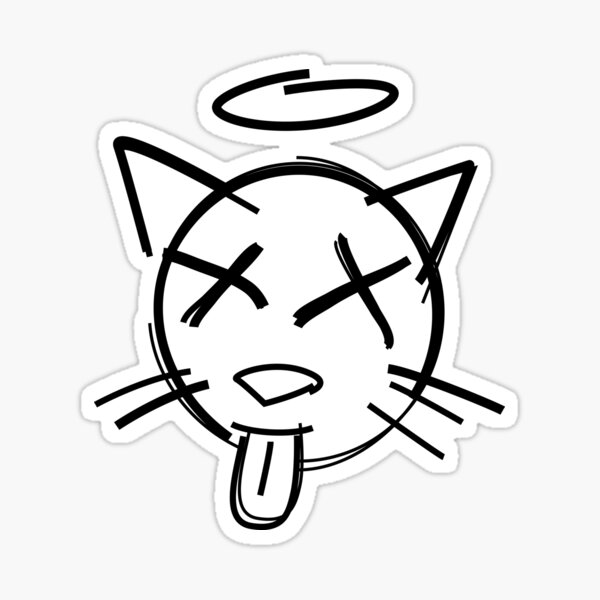 Salty De Vito Dead Cat Logo Sticker