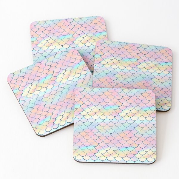 Item preview, Pastel Candy Color Mermaid Fish Tiles Pattern designed and sold by TeamManja.
