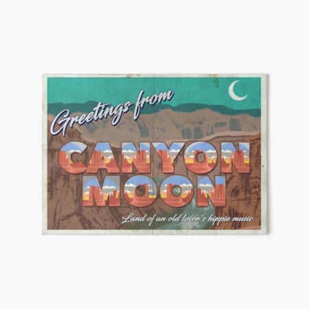 Postcard Canyon Moon - Harry Styles Art Board Print