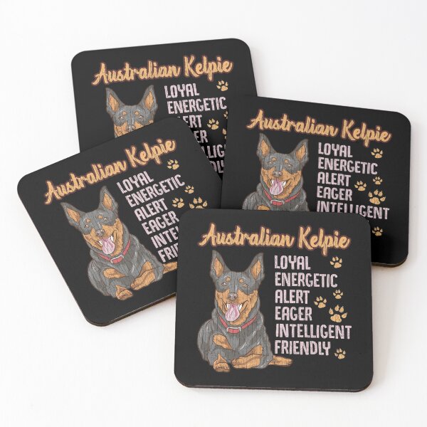 Item preview, Cute Australian Kelpie Loyal & Friendly Dog Distressed designed and sold by perfectpresents.