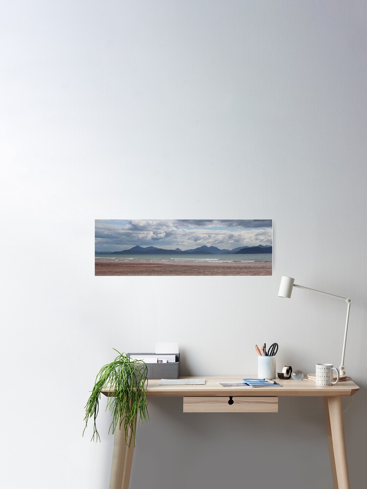 Poster, Applecross panorama designed and sold by Fiona MacNab