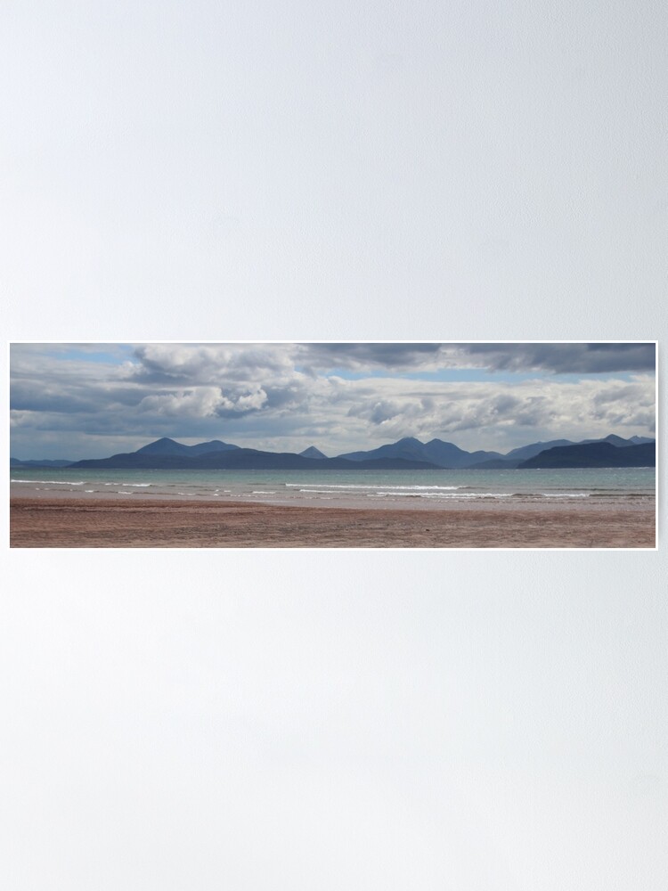 Poster, Applecross panorama designed and sold by Fiona MacNab